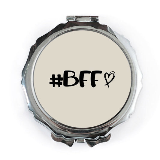 BFF Pocket Mirror, Best Friend Gift, Friendship Mirror, Hashtag BFF, Gift for Friends, Best Friend Forever Present, Pocket Mirror - Tawshia