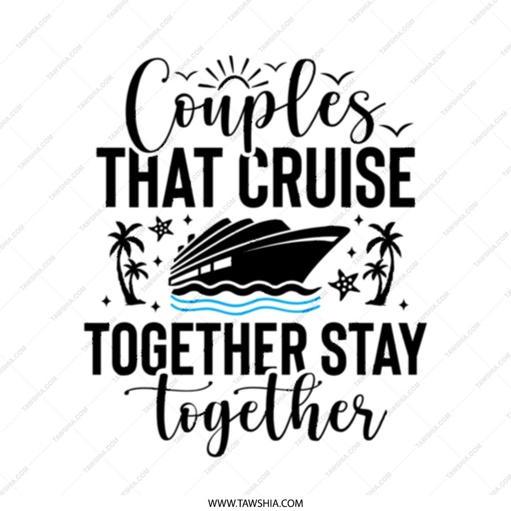 Cruise Couple Tote Bag, Vacation Gift, Matching Couple Gift, Honeymoon Gift, Anniversary Gift, Cruise Trip Souvenir, Cruise Lover Gift - Tawshia