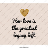 Her Love Backpack, Legacy Gift, Heart Backpack, Mom Backpack, Gift for Her, Inspirational Backpack, Stylish Bookbag - Tawshia