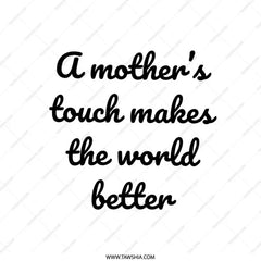 Mother's Touch Pillow, Mothers Day Gift, Inspirational Pillow, Mom Quote Pillow, Home Decor Pillow, Decorative Pillow, Gift for Mom - Tawshia