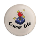 Gamer Life Pinback Button, Retro Joystick Button, Gaming Badge, Gamer Gift, Video Game Button, Retro Gaming Pin, Gift for Gamers - Tawshia