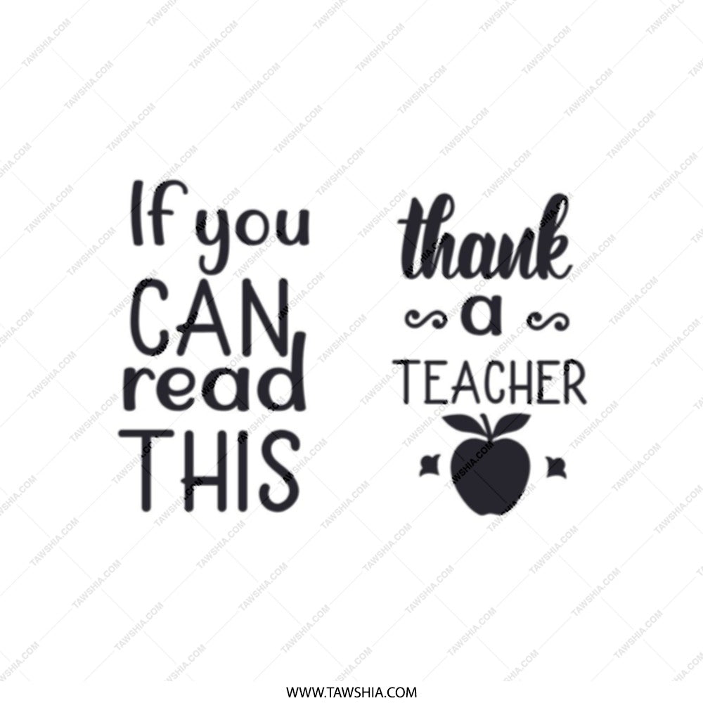 Teacher Appreciation Tote Bag, Thank You Teacher Gift, If You Can Read This, Teacher Quote, Gift For Teacher, End Of Year Gift - Tawshia