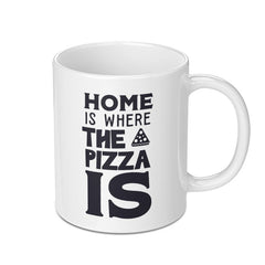 Pizza Lover Mug, Home Is Where The Pizza Is, Funny Coffee Mug, Pizza Gift Idea, Foodie Gift, Cute Mug, Novelty Mug, Gift for Pizza Fanatic - Tawshia