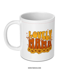 Lovely Mama Flower Butterfly Print Mug product