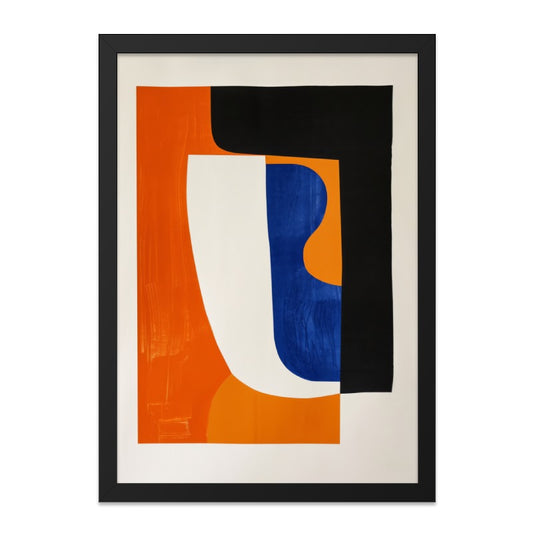 Abstract Shapes Wall Art, Geometric Art Print, Modern Colorful Artwork, Bold Graphic Decor, Home Office Art, Contemporary Design - Tawshia
