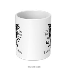 It's Fine Everything Is Fine Owl Mug product