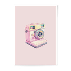 Vintage Camera Photographic Prints, Retro Style Art Print, Pastel Aesthetic Photography, Photography Lover Gift, Home Wall Art - Tawshia