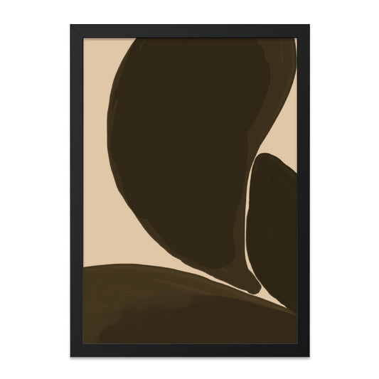 Minimalist Abstract Wall Art, Brown Beige Shapes Print, Modern Home Decor, Neutral Color Art, Geometric Wall Decor, Art Print - Tawshia