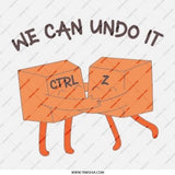 Ctrl Z Pinback Button, Undo It Button, Programmer Gift, Cute Button, Funny Button, Geek Gift, We Can Undo It, Computer Gift - Tawshia
