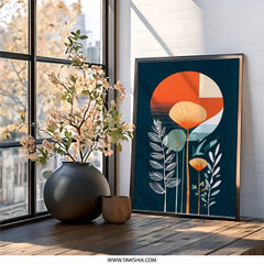 Floral Wall Art, Abstract Flower Print, Botanical Art Decor, Modern Wall Decor, Home Decor Wall Art - Tawshia