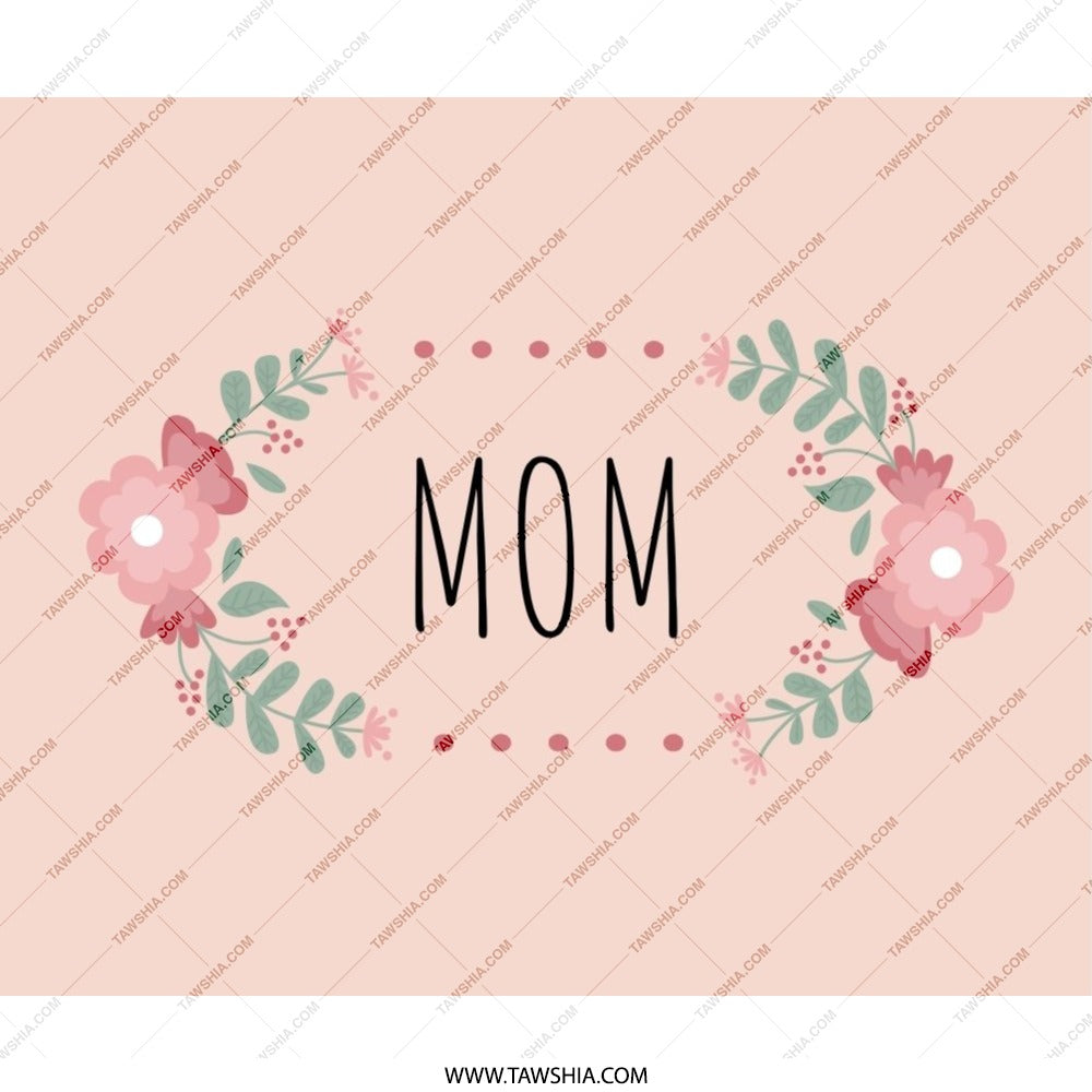 Mom Floral Mouse Pad, Cute Mother's Day Gift, Unique Office Decor, Desk Accessories, Perfect for Her, Trendy Mousepad, Gift for Mom - Tawshia