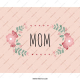 Mom Floral Mouse Pad, Cute Mother's Day Gift, Unique Office Decor, Desk Accessories, Perfect for Her, Trendy Mousepad, Gift for Mom - Tawshia