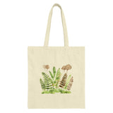 Watercolor Fern Tote Bag, Botanical Art Bag, Nature Lover Gift, Forest Ferns, Leaf Print Tote Bag, Earthy Tote Bag, Unique Design Tote Bag - Tawshia