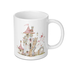 Fairy Tale Mug, Watercolor Castle Coffee Mug, Fantasy House Gift, Whimsical Home Decor, Unique Tea Mug - Tawshia