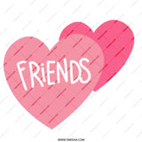 Best Friends Mug, Friendship Gift, Pink Hearts Coffee Mug, Friend Mug, Gift for Friends, Cute Mug, Friends TV Show Mug - Tawshia
