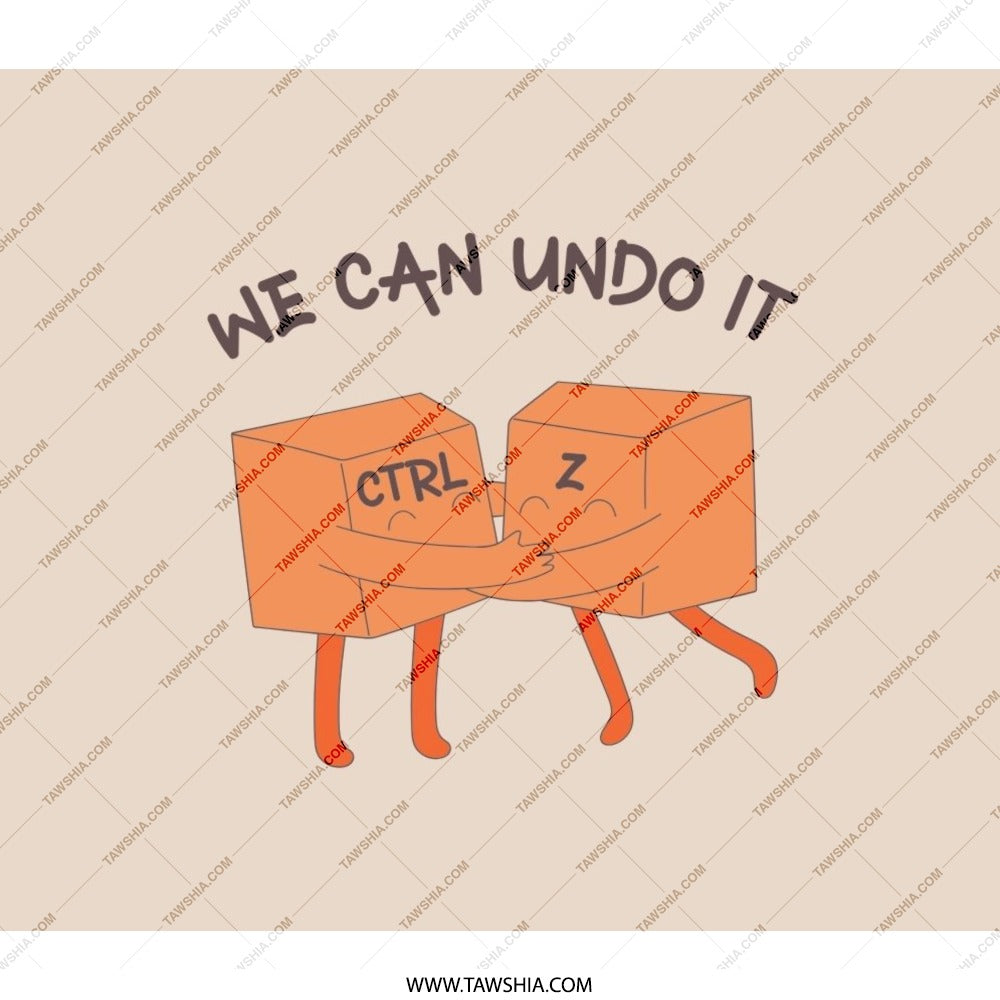 We Can Undo It Backpack, Ctrl Z Design, Funny Programmer Backpack, Computer Humor, Gift for Coder, Techie Gift, Nerdy BackPack - Tawshia