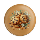 Oatmeal Raisin Cookies Pinback Button, Cute Dessert Button, Sweet Treat Badge, Foodie Gift, Bakery Lover Pin, Unique Button, Gift Idea - Tawshia