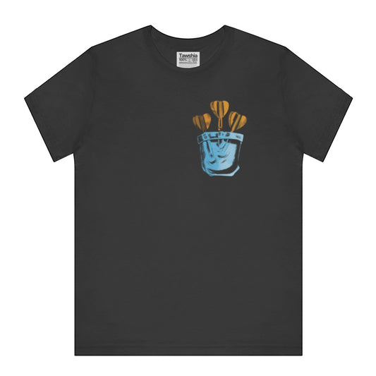 Dartboard Design Graphic Black T-Shirt product type