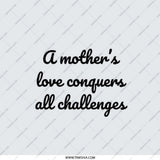 Mother's Love Pocket Mirror, Inspirational Quote Mirror, Gift for Mom, Mom Appreciation, Mom Birthday, Pocket Makeup Mirror - Tawshia