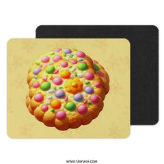 Cookie MousePad, Colorful Cookie, Sweet Treat Mouse Pad, Food Lover Gift, Dessert Art, Office Decor, Cute Mousepad, Playful Design - Tawshia