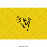 Stay Wild Tumbler, Inspirational Quote Tumbler, Yellow Tumbler, Modern Tumbler, Gift for Her, Trendy Tumbler, Stainless Steel Tumbler - Tawshia