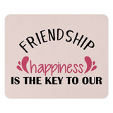 Friendship Happiness Mouse Pad, Key to Our Happiness, Office Decor, Desk Accessories, Computer Accessories, Gift for Friend - Tawshia