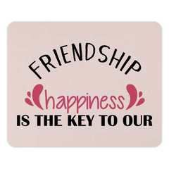 Friendship Happiness Mouse Pad, Key to Our Happiness, Office Decor, Desk Accessories, Computer Accessories, Gift for Friend - Tawshia