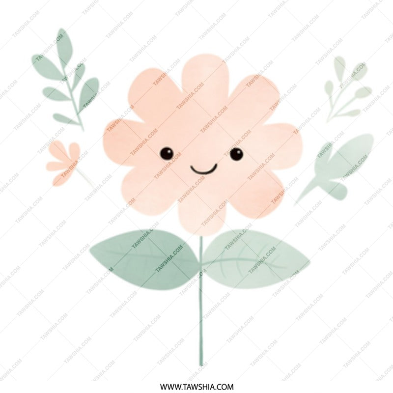 Cute Flower Mug, Floral Design Mug, Happy Face Mug, Gift Mug, Coffee Mug, Tea Mug, Whimsical Mug, Botanical Mug, Office Mug, Home Decor Mug - Tawshia