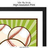Baseball Wall Art, Lets Play The Game Print, Sports Art Decor, Baseball Poster, Fan Gift, Baseball Artwork, Kids Room Decor, Man Cave Art - Tawshia