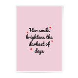 Her Smile Photographic Prints, Inspirational Wall Art, Motivational Quote Decor, Positive Affirmation Gift, Printable Wall Art - Tawshia