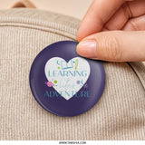 Learning Is Lifes Adventure Pinback Button, School Teacher Gift, Student Motivation, Education Badge, Inspirational Pin Button - Tawshia