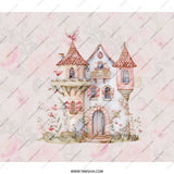 Fantasy Castle Backpack, Princess Tower Back Pack, Fairytale Art School Bag, Magical Kingdom Travel BackPack, Whimsical Design - Tawshia