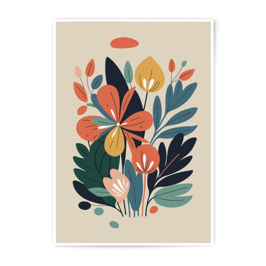 Floral Photographic Print, Botanical Wall Art, Flower Illustration, Modern Home Decor, Floral Art Print, Scandinavian Design - Tawshia