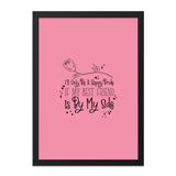 Best Friend Wall Art, Bride Decor, Friendship Quote Print, Pink Wall Decor, Bridesmaid Gift, Friend Gift Idea, Home Decor, Wall Hanging - Tawshia