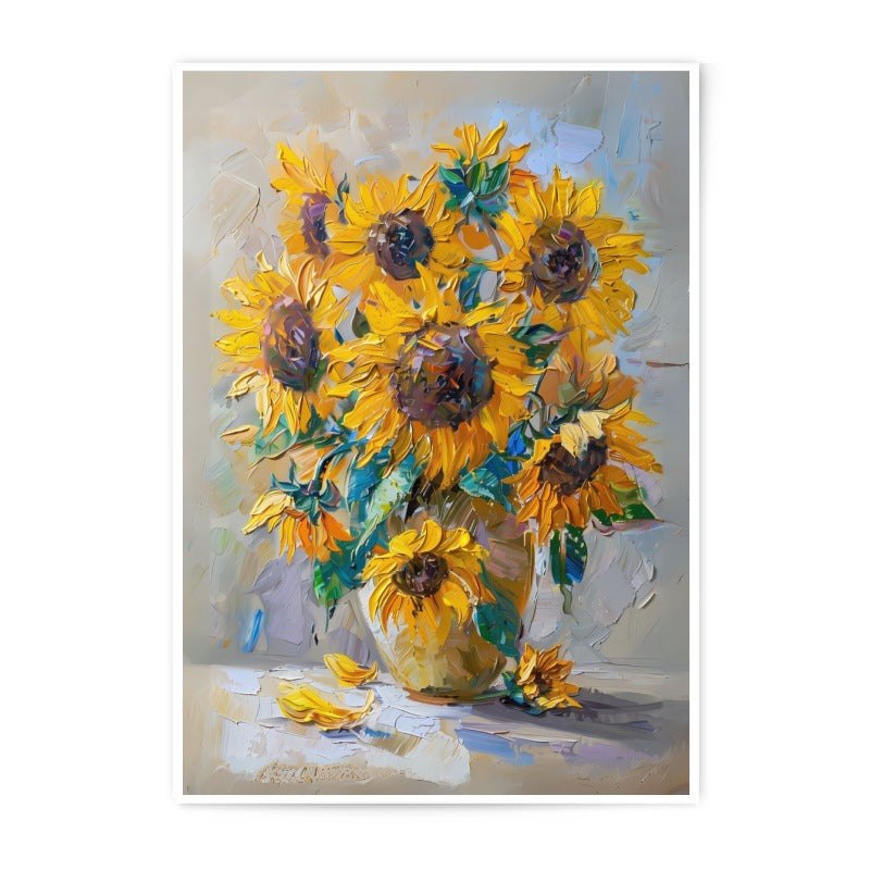 Sunflower Photographic Print, Flower Art Print, Floral Photography, Summer Decor, Kitchen Wall Art, Botanical Print - Tawshia