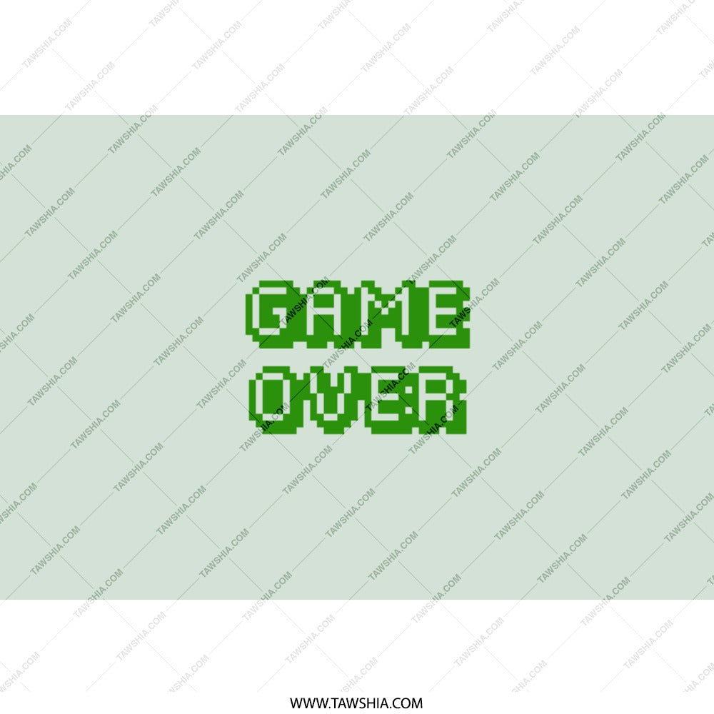 Game Over Tumbler, Gamer Gift, Retro Gaming Tumbler, Video Game Lover, Funny Gift Idea, Gift for Gamers, Pixel Art Tumbler - Tawshia