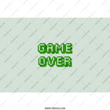 Game Over Tumbler, Gamer Gift, Retro Gaming Tumbler, Video Game Lover, Funny Gift Idea, Gift for Gamers, Pixel Art Tumbler - Tawshia