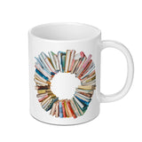 Stacked Books Mug, Book Lover Gift, Reader Mug, Library Mug, Bookworm Mug, Cozy Mug, Coffee Mug, Tea Mug, Book Themed Mug, Gifts For Her - Tawshia