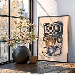 Abstract Strokes Wall Art, Modern Geometric Print, Contemporary Art, Bold Lines, Unique Home Decor, Stylish Wall Art - Tawshia