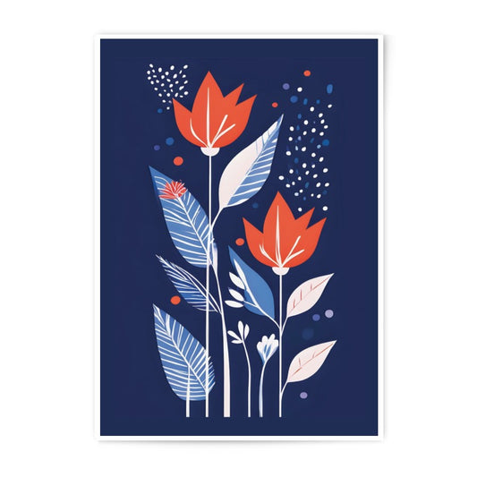 Floral Photographic Print, Abstract Flowers Art, Botanical Illustration, Modern Home Decor, Minimalist Wall Art, Nature Inspired Print - Tawshia