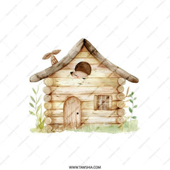 Hedgehog House Pillow, Cute Animal Cushion, Woodland Nursery Decor, Forest Creature Pillow, Kids Room Pillow, Playroom Accent Pillow - Tawshia