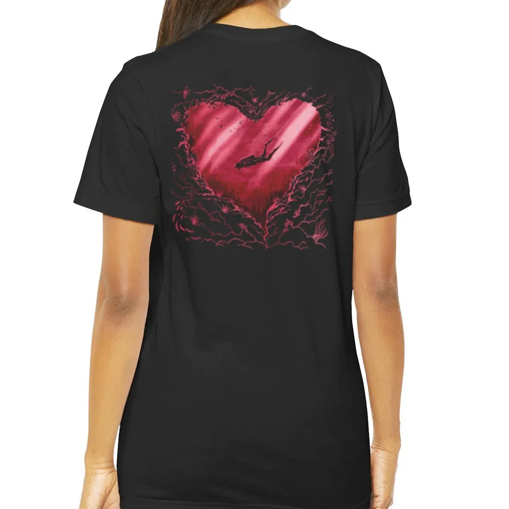Diver Heart Graphic Women's T-shirt product type