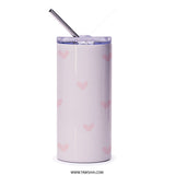 Heart Cookie Tumbler, Valentines Day Tumbler, Cute Cookie Tumbler, Heart Tumbler, Valentine Gift, Gift for Her, Treat Tumbler, Holiday - Tawshia