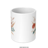 Floral Bouquet Mug, Watercolor Flower Coffee Cup, Elegant Botanical Tea Mug, Artistic Drinkware, Unique Floral Design Mug - Tawshia