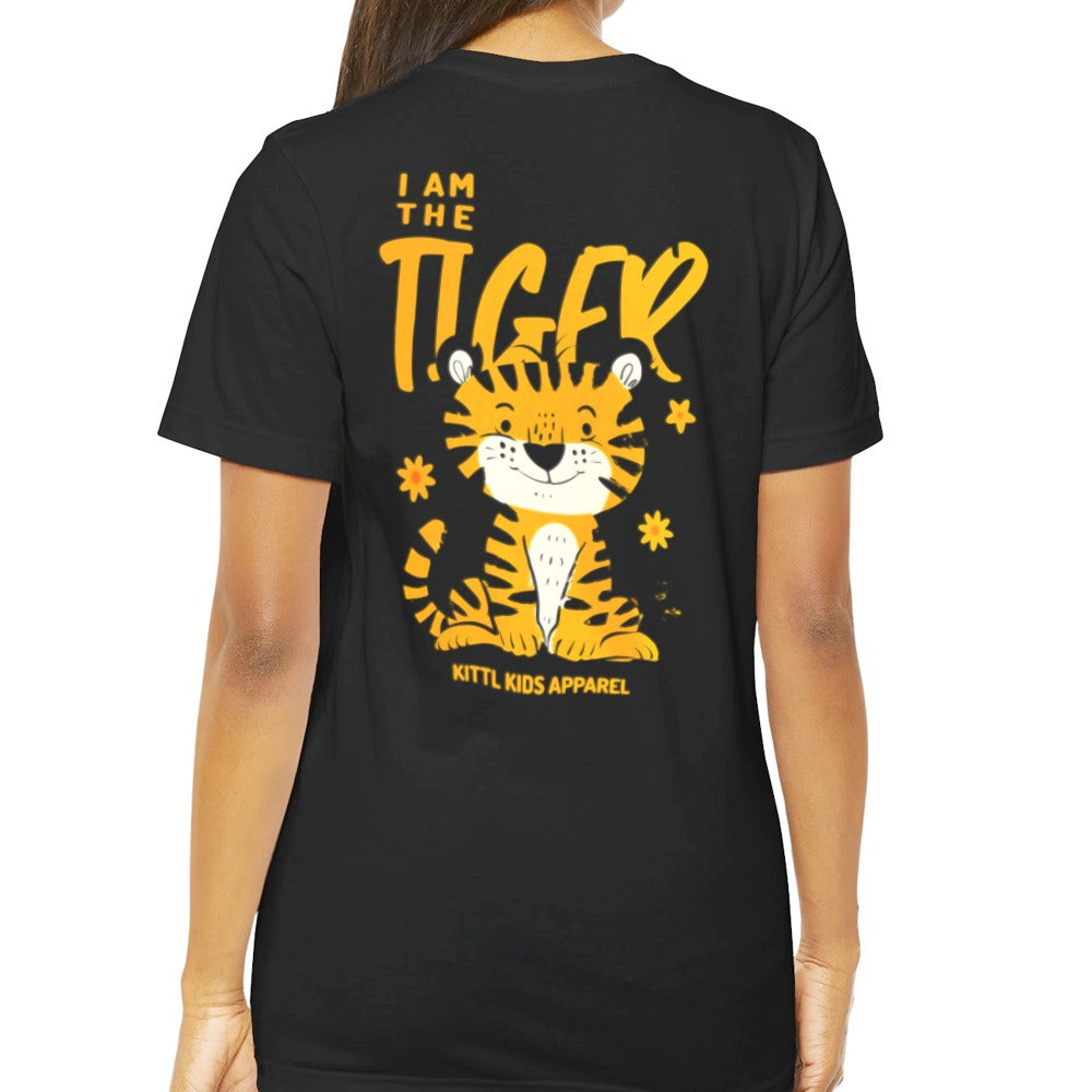 I Am The Tiger Kittl Kids Apparel Black T-Shirt product type