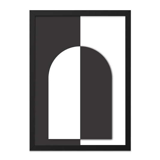 Modern Arch Wall Art, Geometric Print, Black and White Poster, Minimalist Art, Home Decor, Abstract Artwork, Gallery Wall - Tawshia