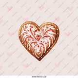 Heart Pocket Mirror, Gingerbread Heart Mirror, Love Mirror, Cute Heart Pocket Mirror, Valentine's Day Gift, Sweet Heart Mirror - Tawshia