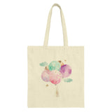 Watercolor Balloons Tote Bag, Pastel Sky Totes, Stars Design, Unique Gift Ideas, Colorful Balloons, Cloud Tote Bag, Artistic Tote Bags - Tawshia