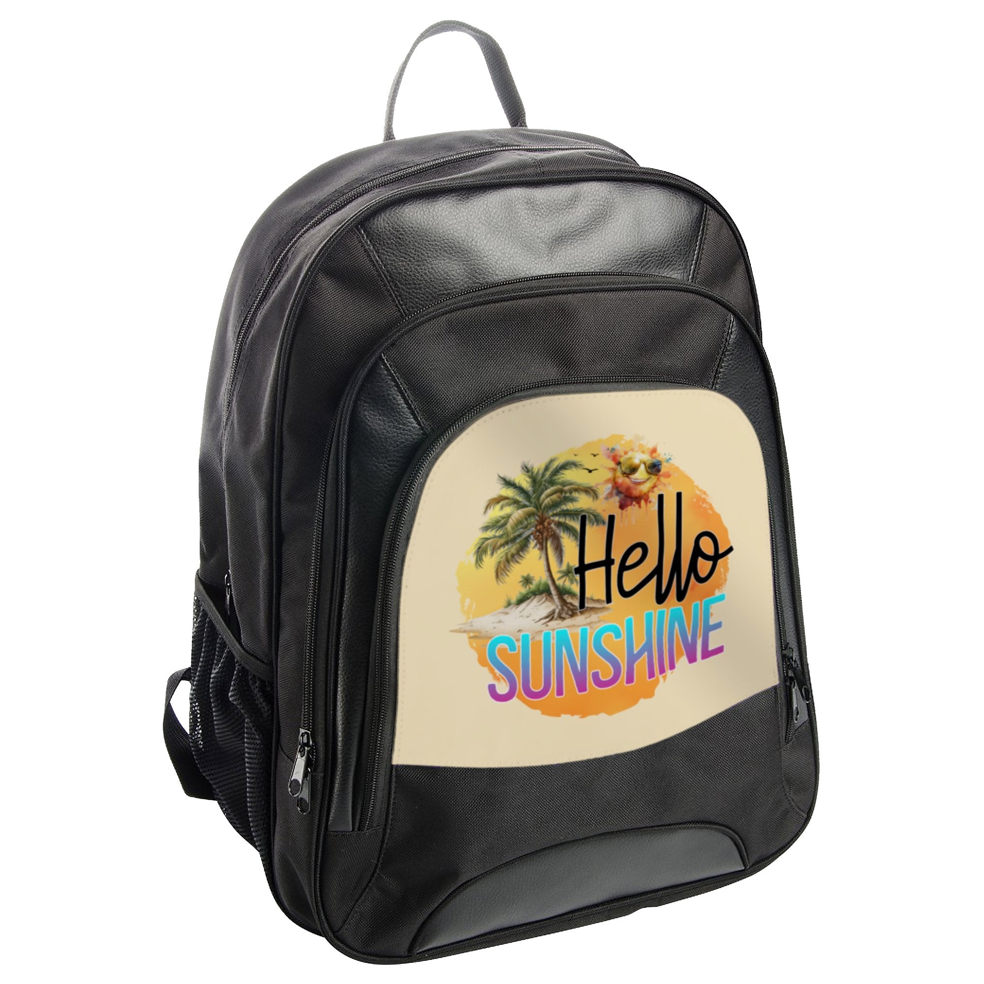 Hello Sunshine Palm Trees Design Backpack product type