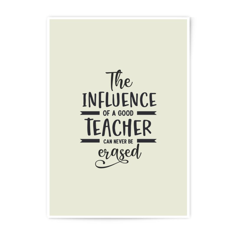 Teacher Influence Photographic Prints, Educator Appreciation Gift, Inspirational Wall Art, Classroom Decor, Mentor Thank You, Home Decor - Tawshia